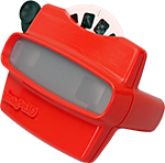 3D View Masters for Kids with 2 Reel(Red) 
